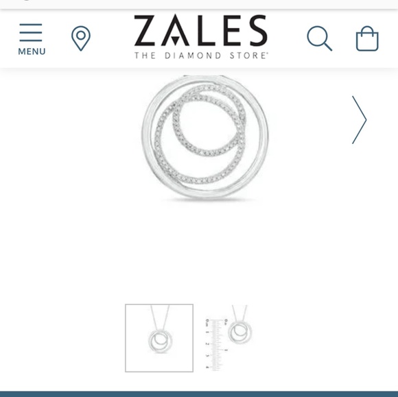 Zales 3 Circle Pendant - Picture 4 of 7